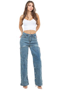 WOMEN FASHION STYLE DENIM PANTS